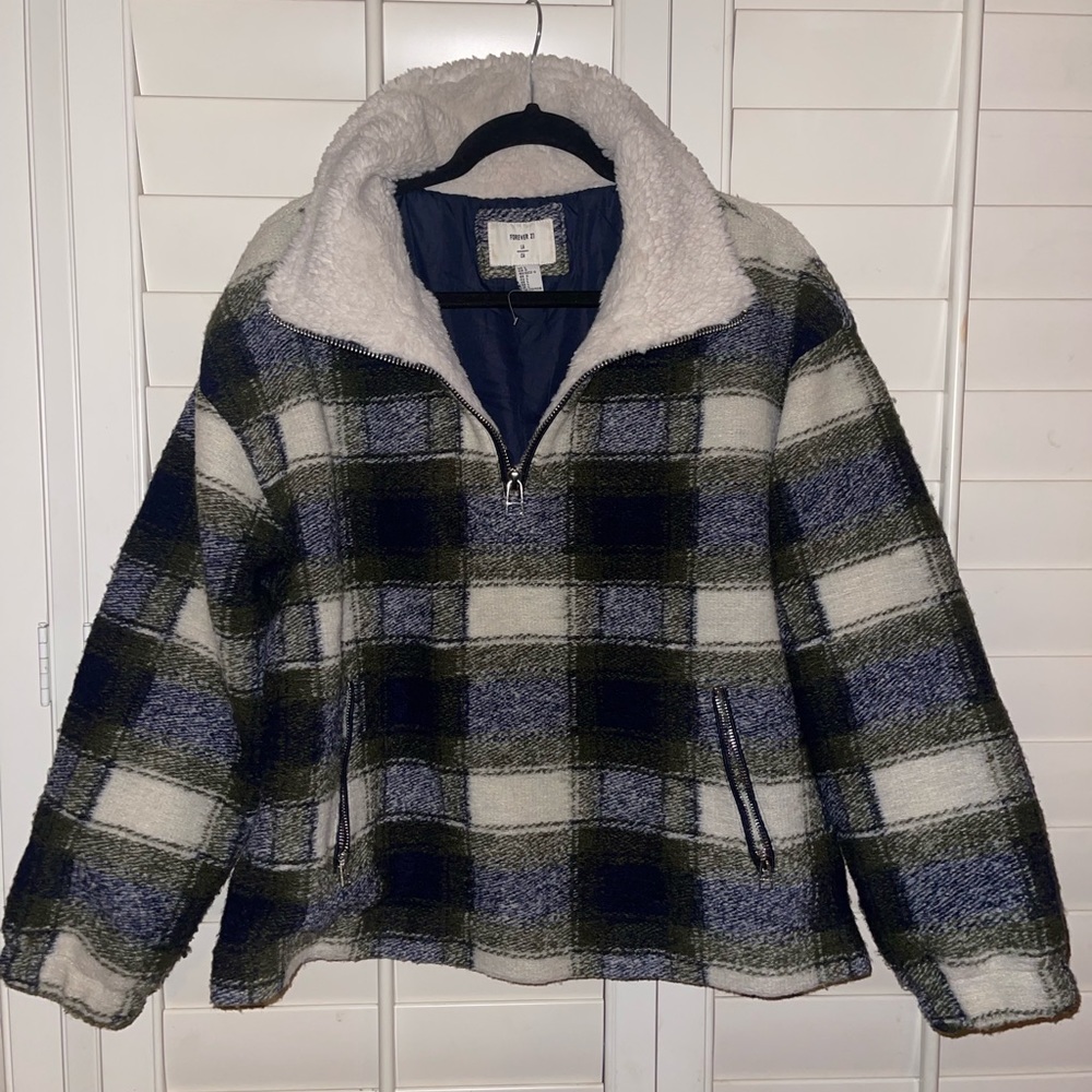 Cozy Plaid Forever 21 Jacket (L)